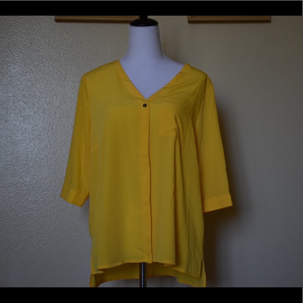 CTY & Co Yellow Loose Blouse